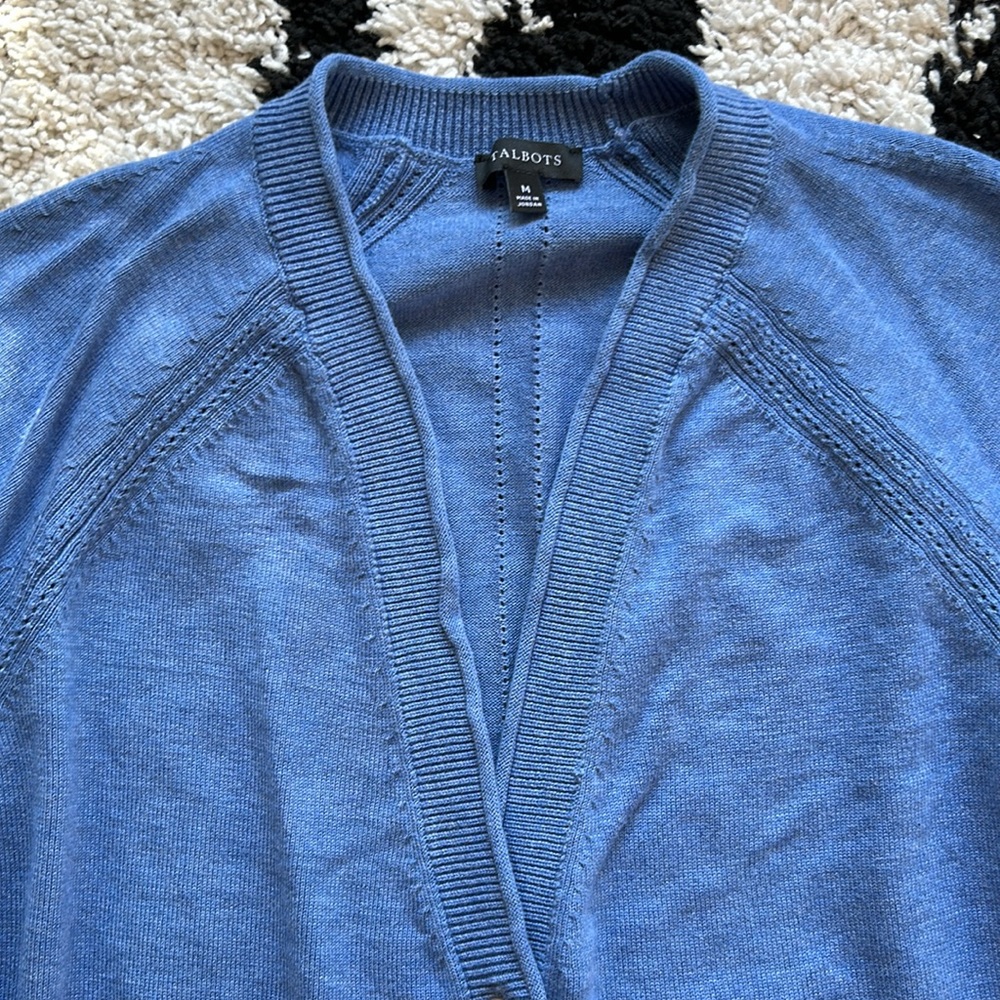 Talbots Cardigan Multicolored Top Size Medium - image 5